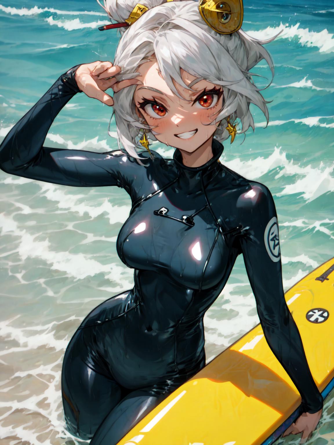 wetsuit, underwater, diving / Scuba Houshou Marine Concept - pixiv